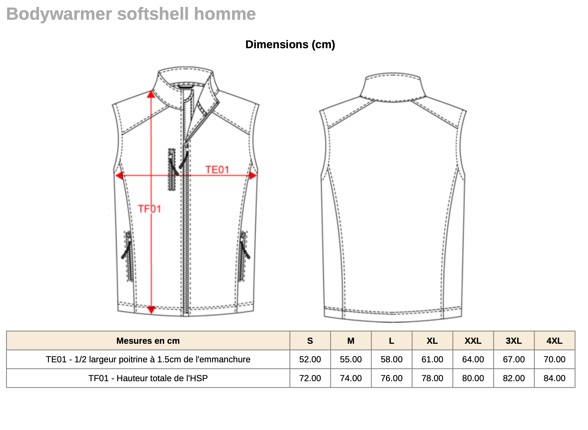 Bodywarmer Softshell Homme – Image 2