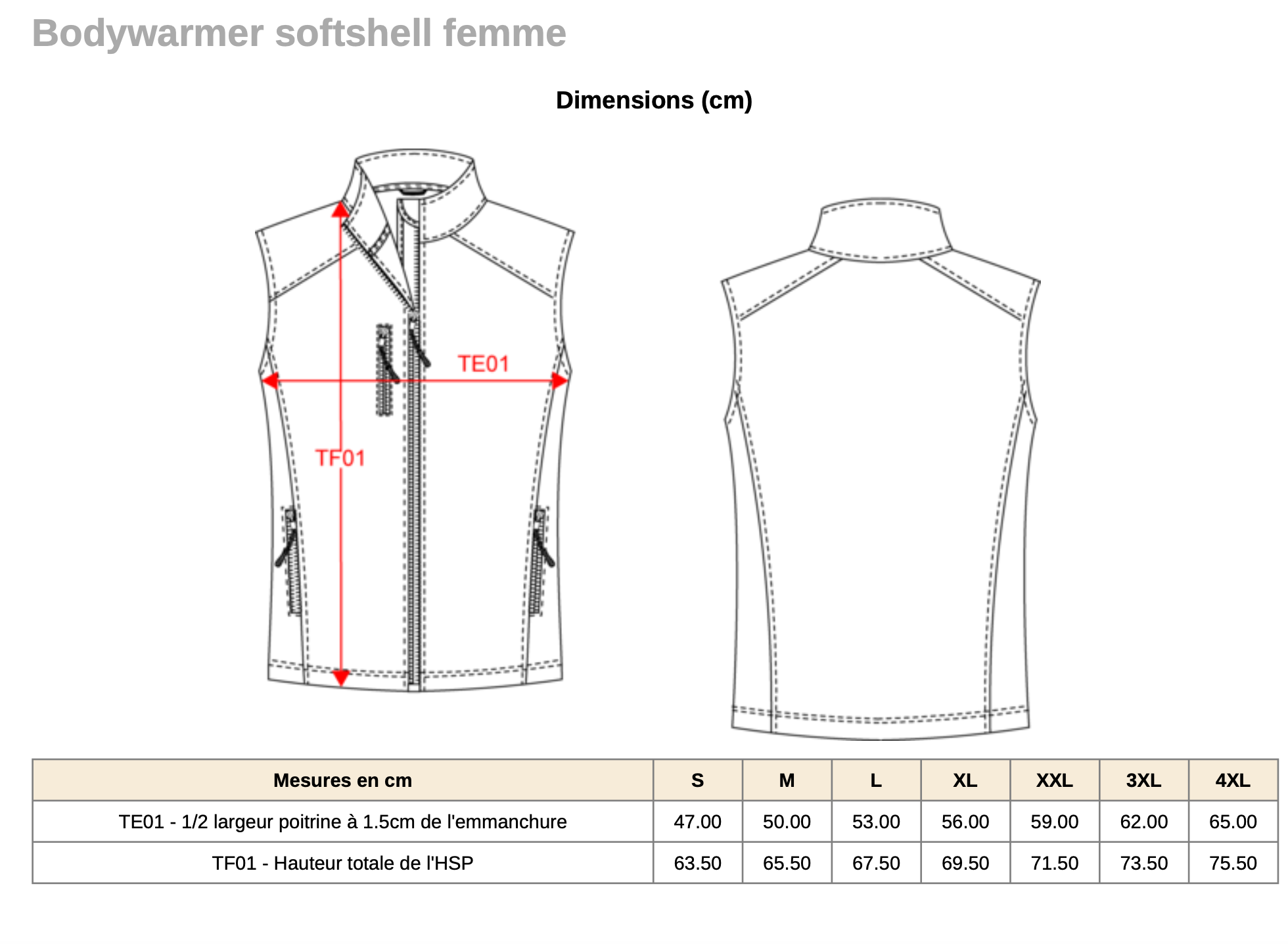 Bodywarmer Softshell Femme – Image 2