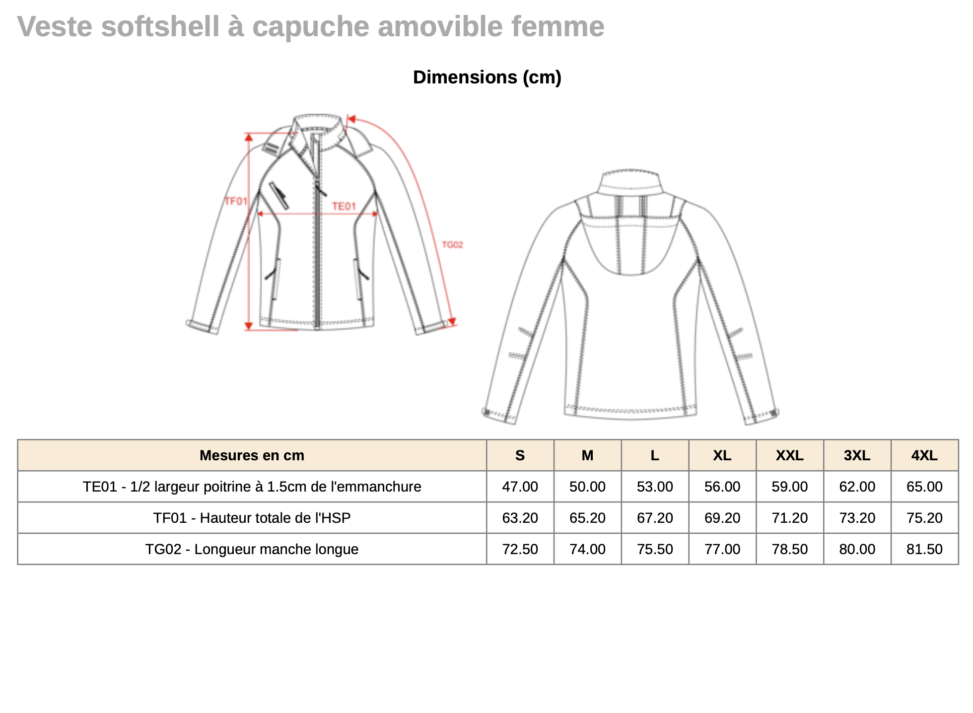 Hooded Softshell - Femme – Image 2