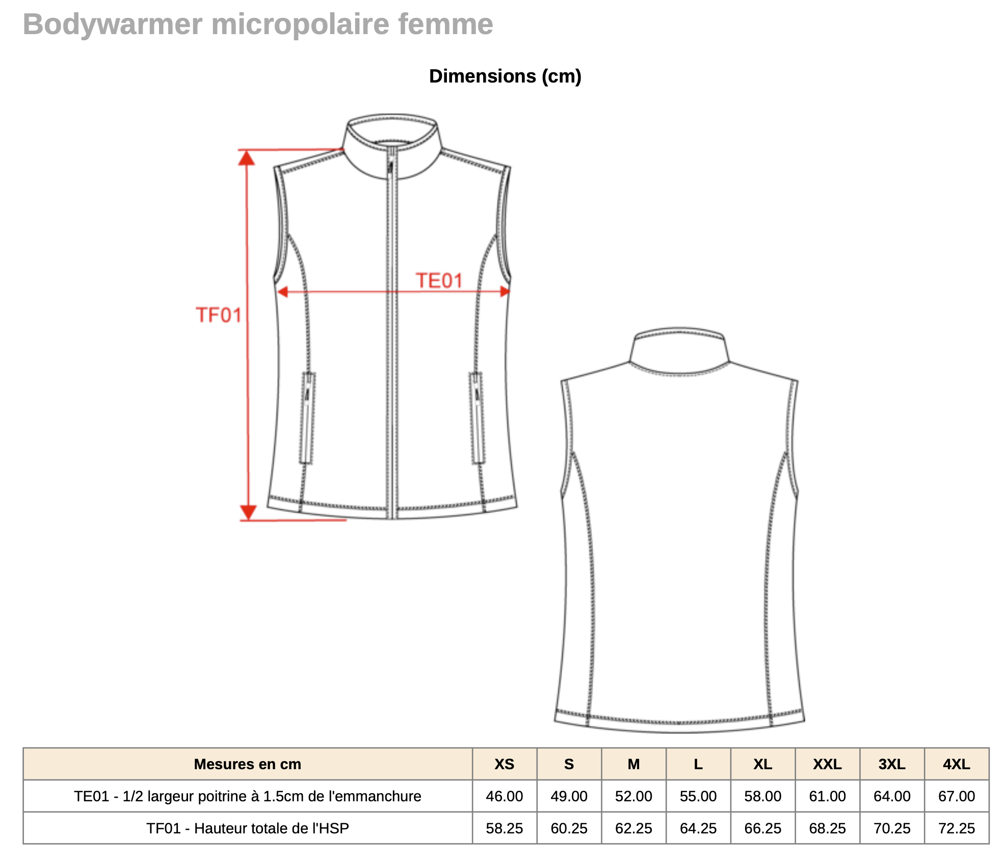 Bodywarmer polaire femme – Image 2