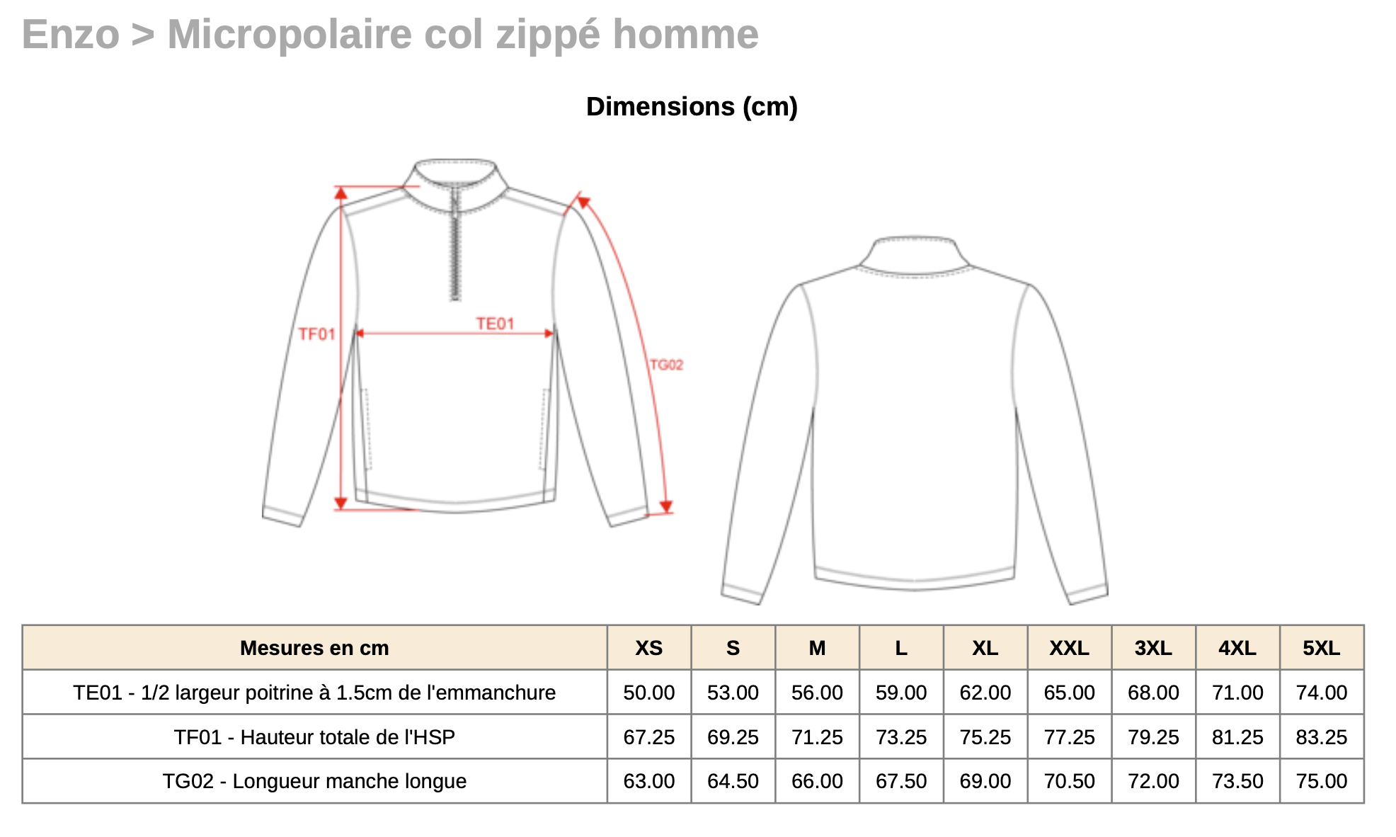 MicroPolaire col zippé – Image 2
