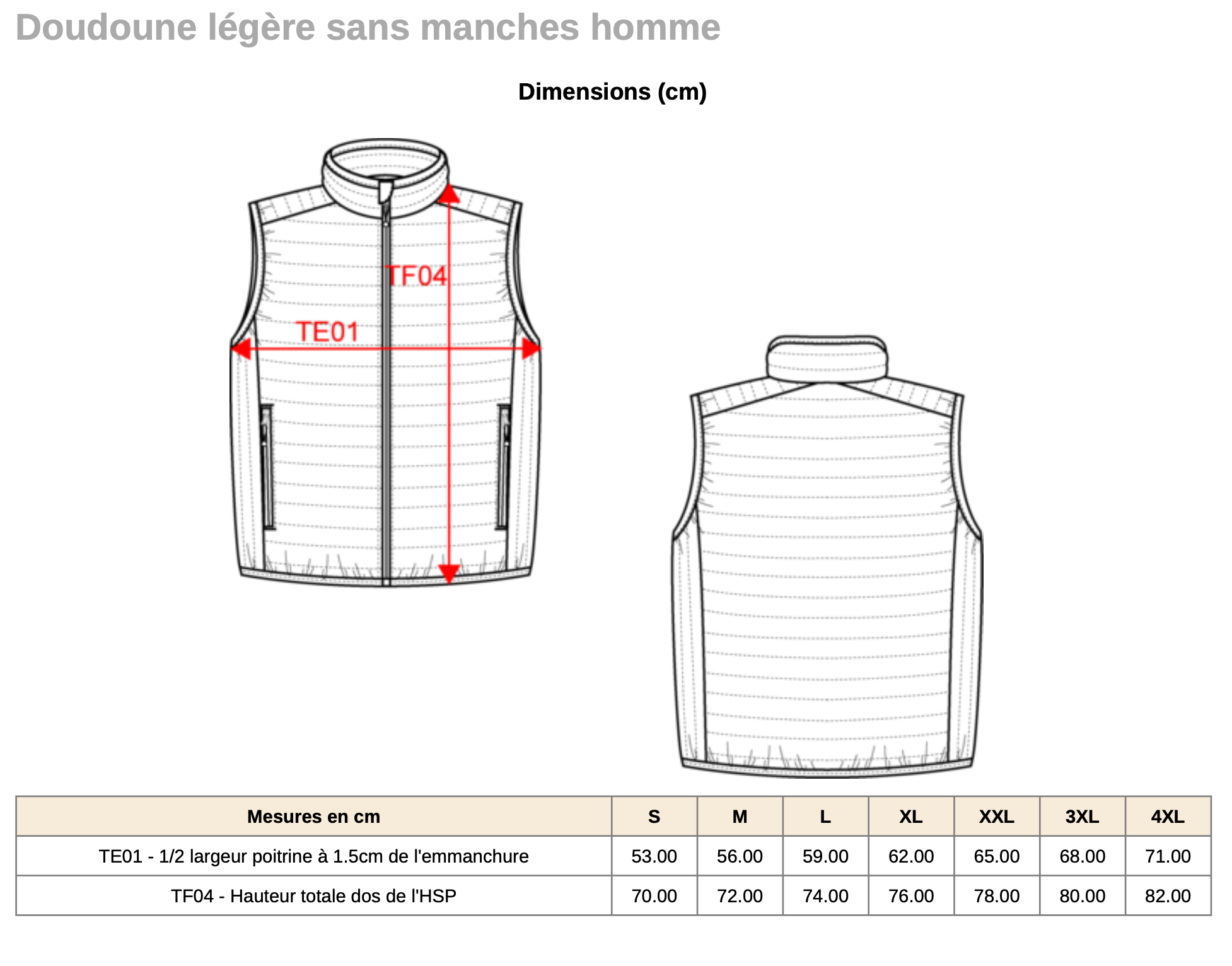 Doudoune sans manches - Homme – Image 2